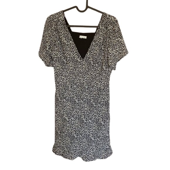 Abercrombie & Fitch Black and White Spotted Slip-On Dress - Picture 1 of 6